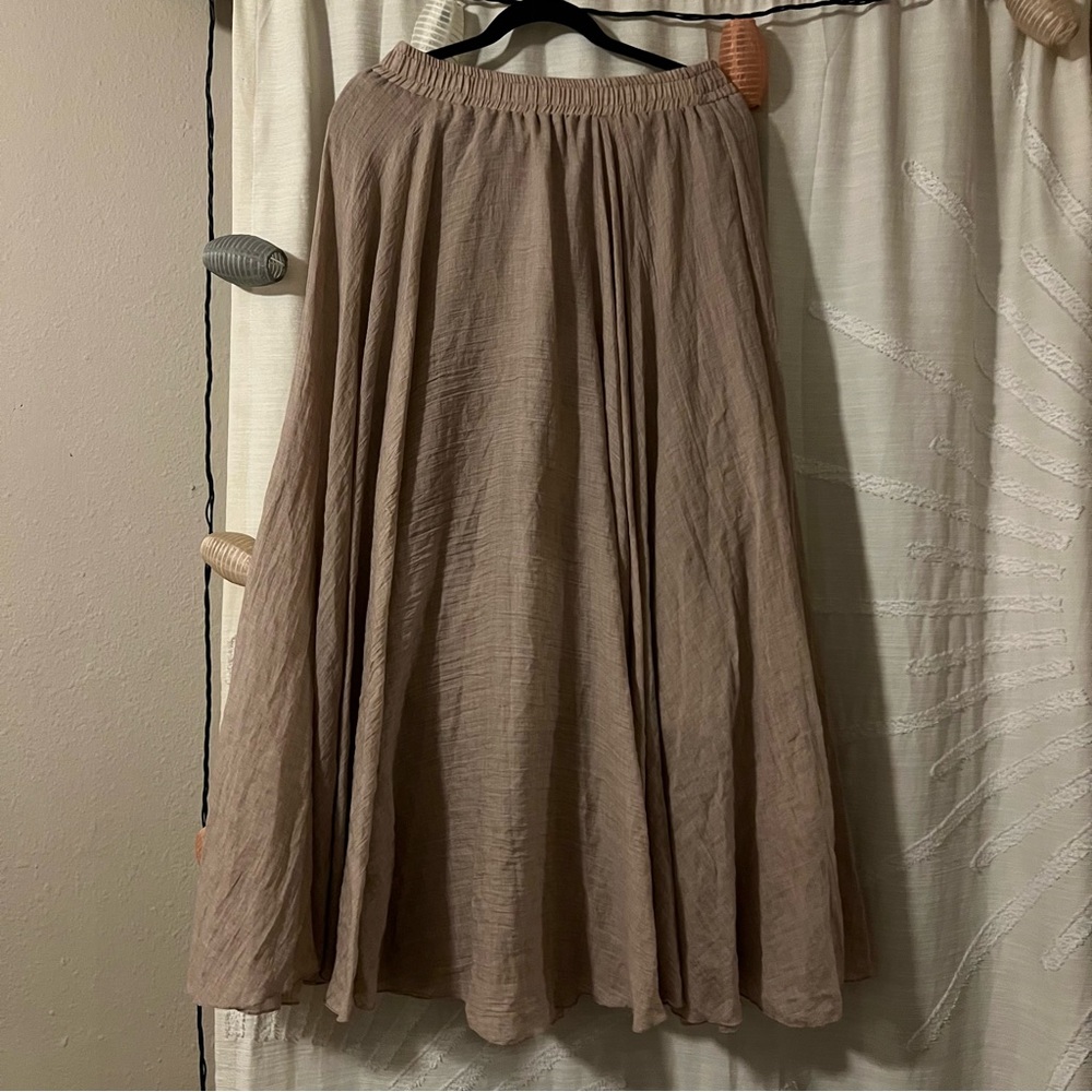 Ochenta Tan Maxi Skirt